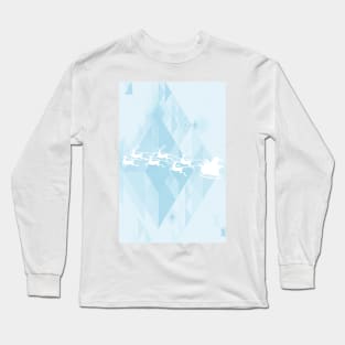 Flying Santa and Reindeer Long Sleeve T-Shirt